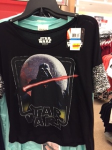I decided I'd earned this sequence, Darth Vader shirt for $5. It's gonna make the thumb on my scare invisible.